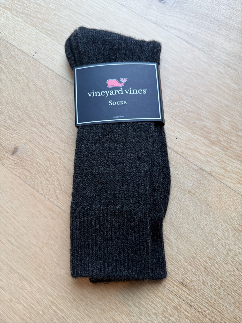Vineyard Vines Men's Dark Gray Crew Socks